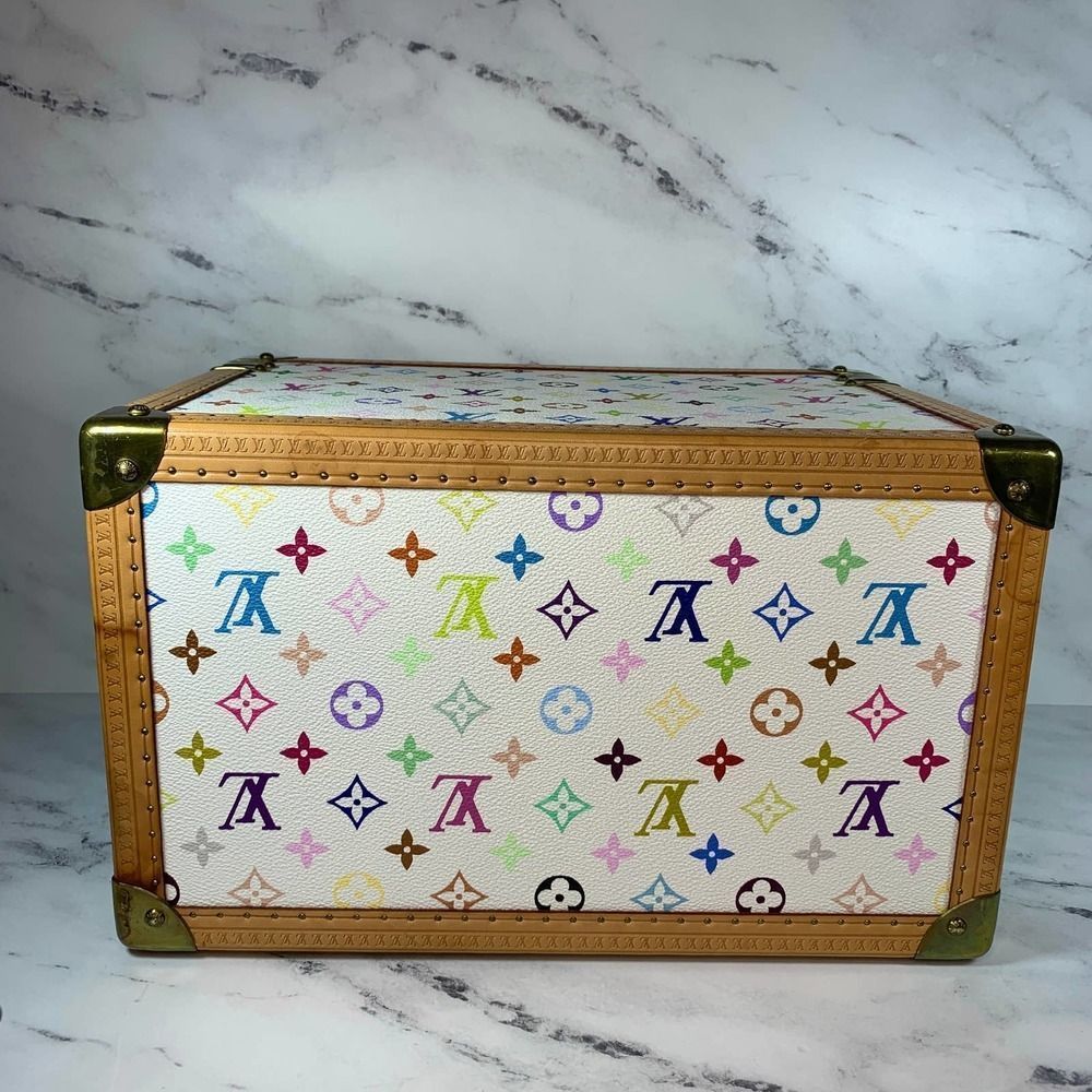 Louis Vuitton Multicolor Boite Pharmacie Monogram Blanc Murakami Trunk LV Case - Picture 7 of 16